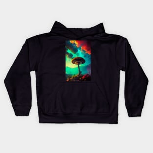 Abstract Another World Explorer Kids Hoodie